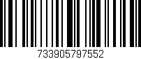 Código de barras (EAN, GTIN, SKU, ISBN): '733905797552'