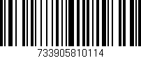 Código de barras (EAN, GTIN, SKU, ISBN): '733905810114'