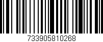 Código de barras (EAN, GTIN, SKU, ISBN): '733905810268'