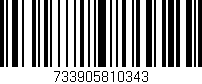 Código de barras (EAN, GTIN, SKU, ISBN): '733905810343'