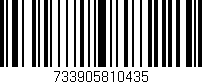 Código de barras (EAN, GTIN, SKU, ISBN): '733905810435'