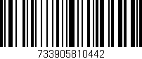 Código de barras (EAN, GTIN, SKU, ISBN): '733905810442'