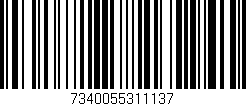 Código de barras (EAN, GTIN, SKU, ISBN): '7340055311137'