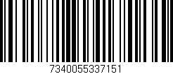 Código de barras (EAN, GTIN, SKU, ISBN): '7340055337151'