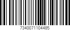 Código de barras (EAN, GTIN, SKU, ISBN): '7340071104485'