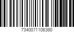 Código de barras (EAN, GTIN, SKU, ISBN): '7340071106380'