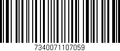 Código de barras (EAN, GTIN, SKU, ISBN): '7340071107059'