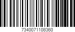 Código de barras (EAN, GTIN, SKU, ISBN): '7340071108360'