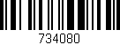 Código de barras (EAN, GTIN, SKU, ISBN): '734080'