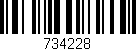 Código de barras (EAN, GTIN, SKU, ISBN): '734228'