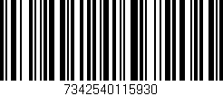 Código de barras (EAN, GTIN, SKU, ISBN): '7342540115930'