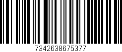 Código de barras (EAN, GTIN, SKU, ISBN): '7342638675377'