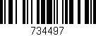 Código de barras (EAN, GTIN, SKU, ISBN): '734497'