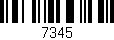 Código de barras (EAN, GTIN, SKU, ISBN): '7345'