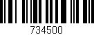 Código de barras (EAN, GTIN, SKU, ISBN): '734500'
