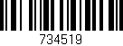 Código de barras (EAN, GTIN, SKU, ISBN): '734519'