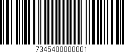 Código de barras (EAN, GTIN, SKU, ISBN): '7345400000001'