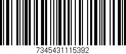 Código de barras (EAN, GTIN, SKU, ISBN): '7345431115392'