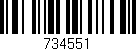 Código de barras (EAN, GTIN, SKU, ISBN): '734551'