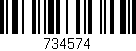 Código de barras (EAN, GTIN, SKU, ISBN): '734574'