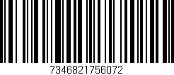Código de barras (EAN, GTIN, SKU, ISBN): '7346821756072'