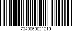 Código de barras (EAN, GTIN, SKU, ISBN): '7348060021218'