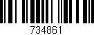 Código de barras (EAN, GTIN, SKU, ISBN): '734861'