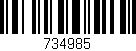 Código de barras (EAN, GTIN, SKU, ISBN): '734985'