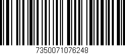 Código de barras (EAN, GTIN, SKU, ISBN): '7350071076248'