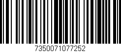 Código de barras (EAN, GTIN, SKU, ISBN): '7350071077252'