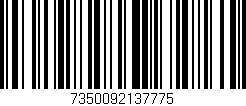 Código de barras (EAN, GTIN, SKU, ISBN): '7350092137775'