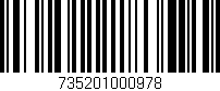 Código de barras (EAN, GTIN, SKU, ISBN): '735201000978'