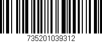 Código de barras (EAN, GTIN, SKU, ISBN): '735201039312'