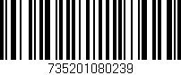 Código de barras (EAN, GTIN, SKU, ISBN): '735201080239'