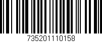 Código de barras (EAN, GTIN, SKU, ISBN): '735201110158'
