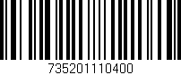 Código de barras (EAN, GTIN, SKU, ISBN): '735201110400'