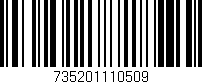 Código de barras (EAN, GTIN, SKU, ISBN): '735201110509'