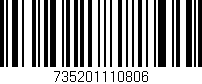 Código de barras (EAN, GTIN, SKU, ISBN): '735201110806'