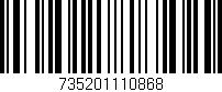 Código de barras (EAN, GTIN, SKU, ISBN): '735201110868'