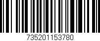 Código de barras (EAN, GTIN, SKU, ISBN): '735201153780'