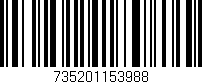 Código de barras (EAN, GTIN, SKU, ISBN): '735201153988'