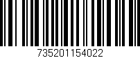Código de barras (EAN, GTIN, SKU, ISBN): '735201154022'