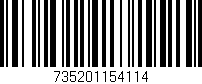 Código de barras (EAN, GTIN, SKU, ISBN): '735201154114'