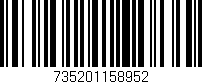 Código de barras (EAN, GTIN, SKU, ISBN): '735201158952'