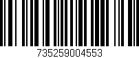 Código de barras (EAN, GTIN, SKU, ISBN): '735259004553'
