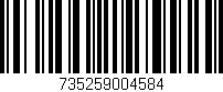 Código de barras (EAN, GTIN, SKU, ISBN): '735259004584'