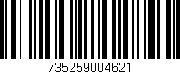 Código de barras (EAN, GTIN, SKU, ISBN): '735259004621'