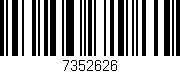 Código de barras (EAN, GTIN, SKU, ISBN): '7352626'