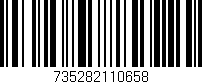 Código de barras (EAN, GTIN, SKU, ISBN): '735282110658'