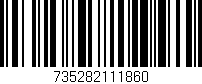Código de barras (EAN, GTIN, SKU, ISBN): '735282111860'